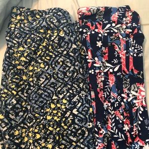Two pair of Lularoe leggings